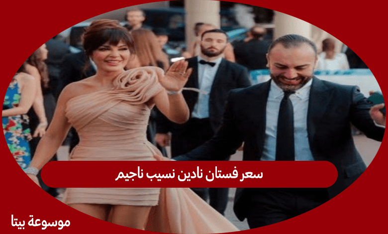 سعر فستان نادين نسيب ناجيم