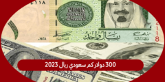 ٣٠٠ دولار كم سعودي ريال 2023