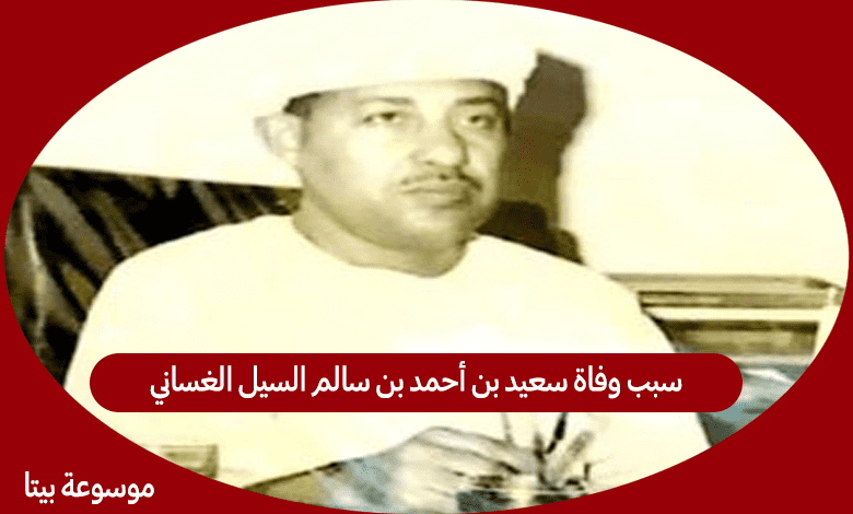 سبب وفاة سعيد بن أحمد بن سالم السيل الغساني