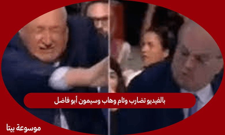 بالفيديو تضارب وئام وهاب وسيمون أبو فاضل