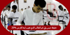 حقيقة حبس ولي امر الطالب الذي تغيب ابنه اكثر من 20% في العام الدارسي فس السعودية