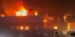 فيديو حريق صالة افراح في الحمدانية في العراق يتسبب بوفاة 50
